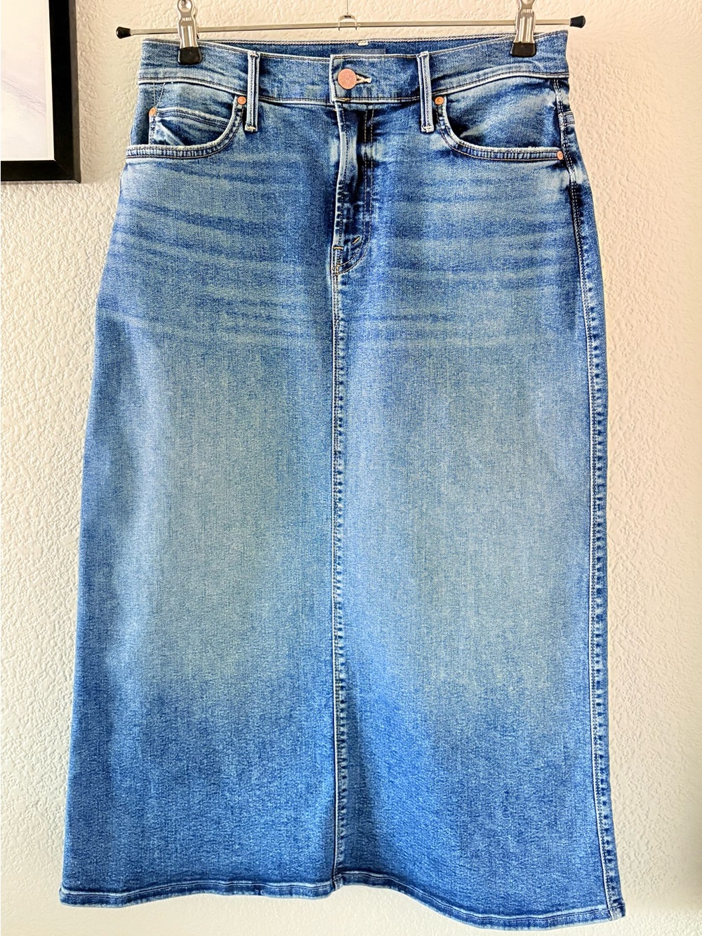 MOTHER - Swooner Straight a Midi Skirt - 29